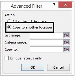EXTRACTING DATA IN MICROSOFT EXCEL - ADVANCE FILTER Step 3