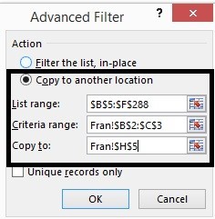 EXTRACTING DATA IN MICROSOFT EXCEL - ADVANCE FILTER Step 9