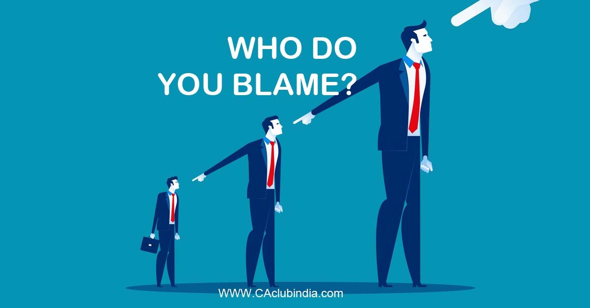 Who do you blame 
