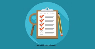 Checklist of internal audit