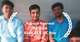 Exclusive interview with Aayush Agarwal - All India Rank 2 CA IPC Nov 16 