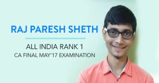 Exclusive interview with Raj Paresh Sheth - All India Rank 1 CA Final May 17