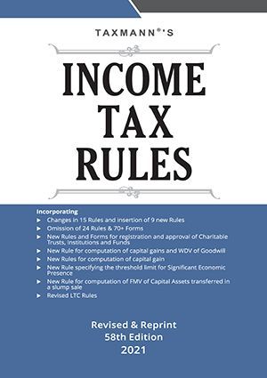 Income Tax Rules  2021 book by Taxmann for Professional