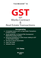 GST on Works Contract & Real Estate Transactions