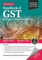 Hand Book of GST - Procedure, Commentary & Rates
