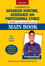 Advanced Auditing, Assurance and Professional Ethics - Main Book - CA Final - Group - 1, Paper - 3 ( New Syllabus)