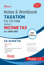 Notes & Workbook Taxation For CA Inter - Module 1 Income Tax