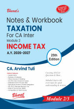 Notes & Workbook Taxation For CA Inter - Module 2 Income Tax