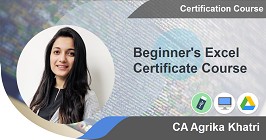Beginner's Excel Certificate Course
