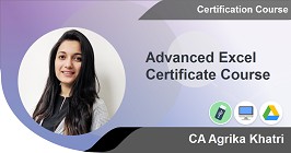 
                        Advanced Excel Certificate Course