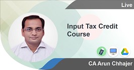 Input Tax Credit Course