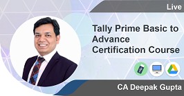 Tally Prime Basic to Advance Certification Course