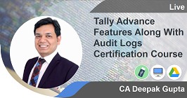 Tally Advance Features Along With Audit Logs Certification Course