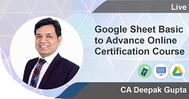 Google Sheet Basic to Advance Online Certification Course