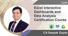 
                            Excel Interactive Dashboards and Data Analysis Certification Course