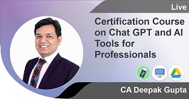 Professional -Certification Course on Chat GPT and AI Tools for Professionals