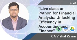 Python for Financial Analysis: Unlocking Efficiency in Accounting and Finance Recorded Session