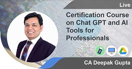 Certification Course on Chat GPT and AI Tools for Professionals