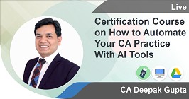 Professional -Certification Course on Advanced Excel with AI Tools