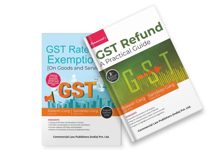 GST Rates & Refund Combo Pack book by Rakesh Garg & Sandeep Garg for Professional