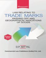 Law Relating To Trade Marks Passing Off  And Geographical Indication Of Goods