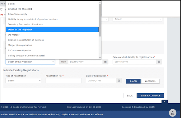 Obtaining the New Registration by Legal Heir