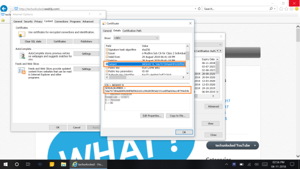 To check the hash value in the DSC Step 4