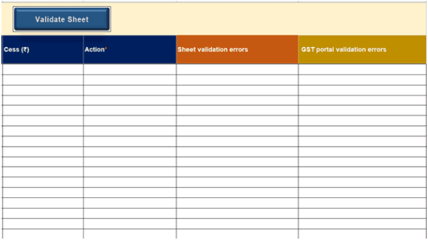 Validate Sheet