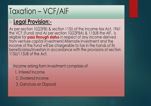 Taxation-VCF/AIF