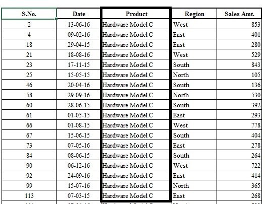 EXTRACTING DATA IN MICROSOFT EXCEL - ADVANCE FILTER Step 7