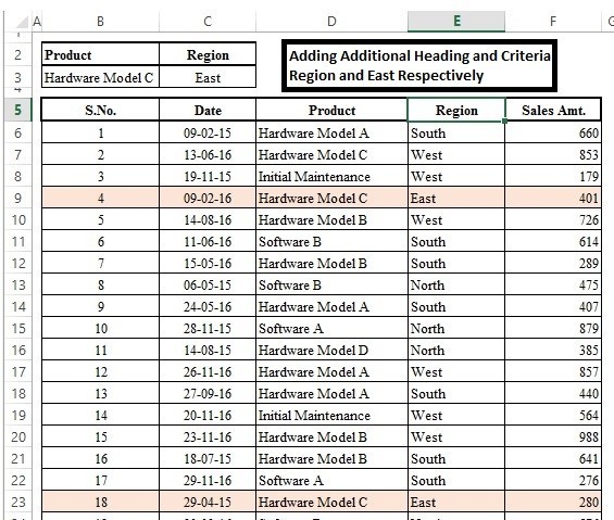 EXTRACTING DATA IN MICROSOFT EXCEL - ADVANCE FILTER Step 8