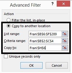 EXTRACTING DATA IN MICROSOFT EXCEL - ADVANCE FILTER Step 12