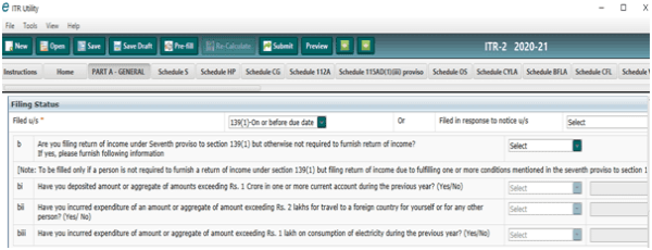 ITR-2 for AY 2020-21