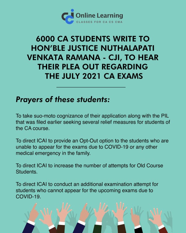 6000 CA STUDENTS WRITE TO CJI