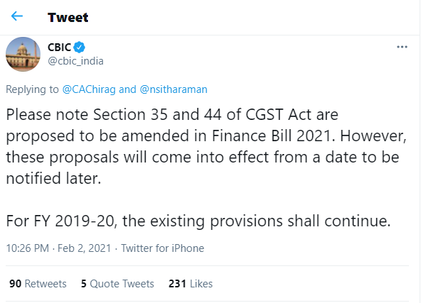 GST Audit to continue for FY 2019-20, clarifies CBIC
