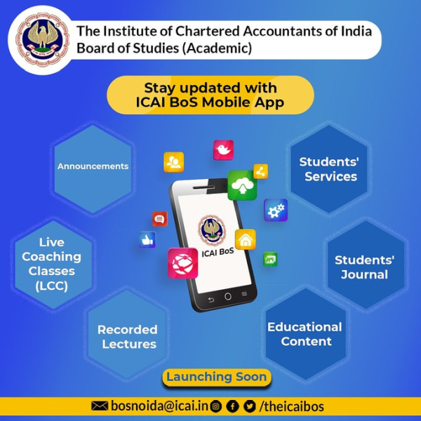 ICAI to launch the ICAI-BOS Mobile App