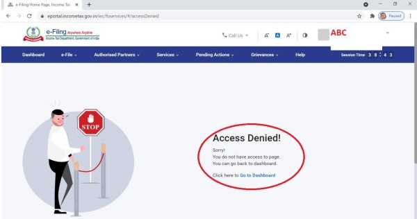 Non Possibility of Revision of ITR & Other Online Forms