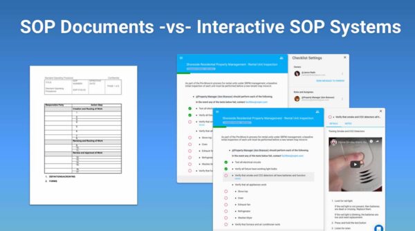 SOP Documents vs. Interactive SOP systems
