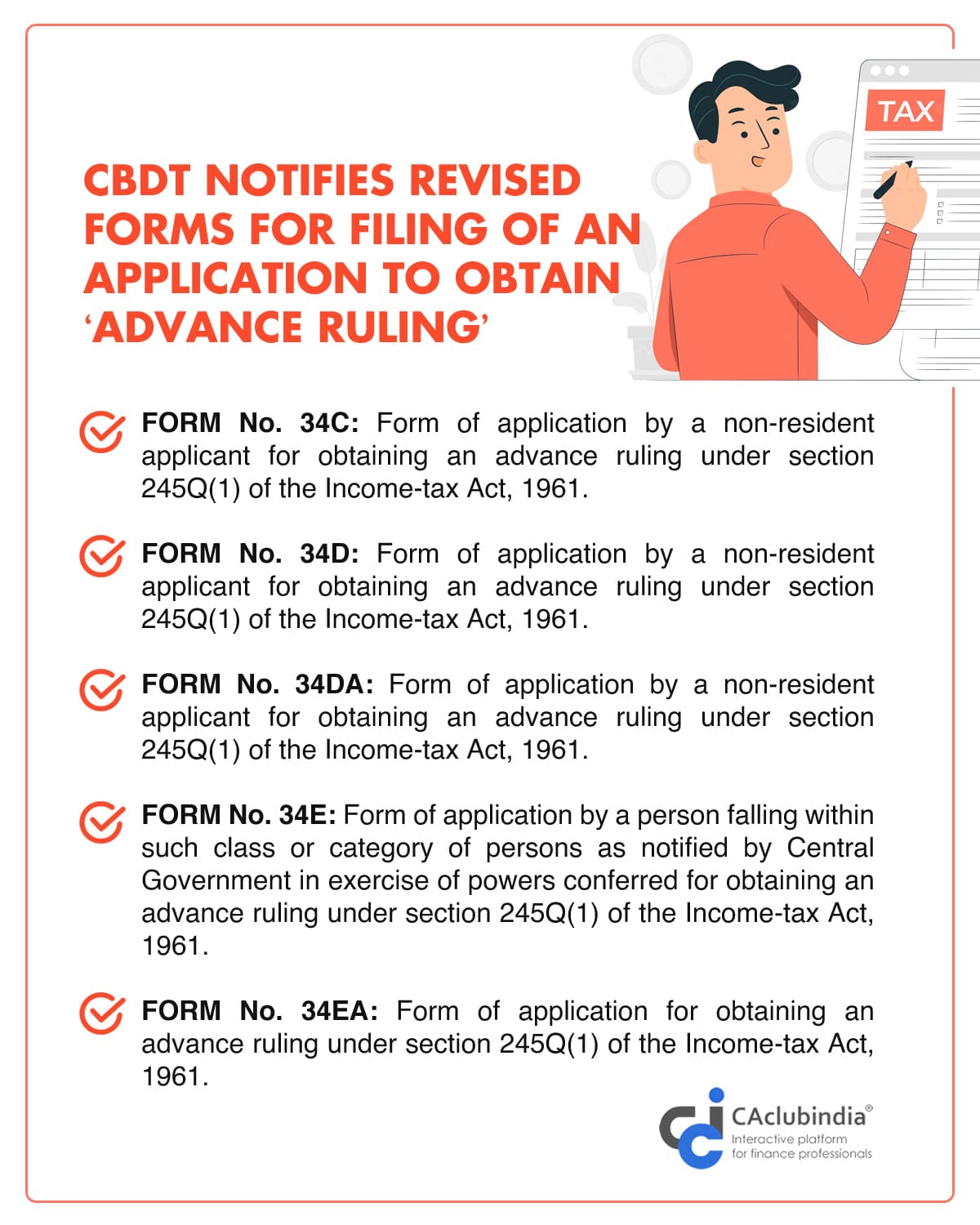 CBDT amends Rule 44E and revises Form No. 34C, 34D, 34DA, 34E and 34EA