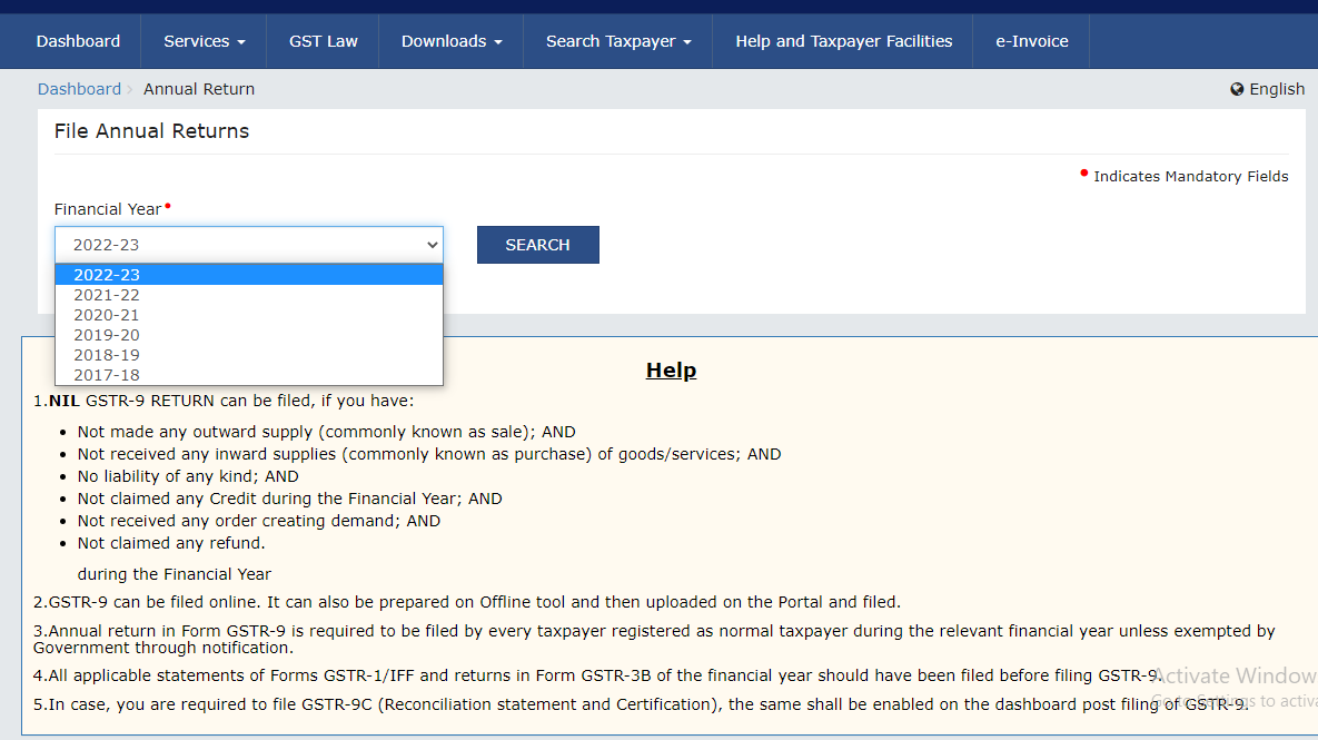 GSTN enables option to file GSTR-9 & GSTR-9C for FY 2022-23