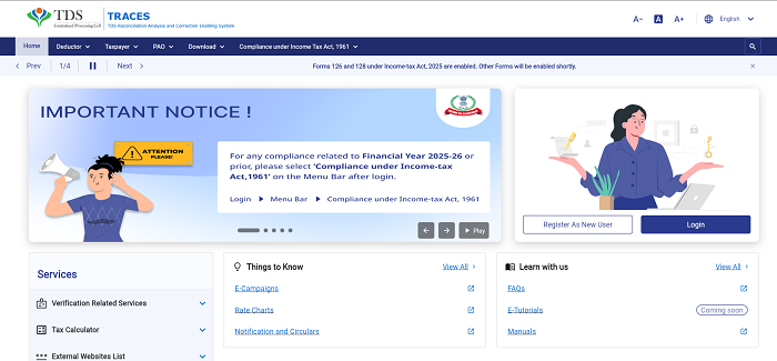Income Tax Department Launches New TRACES 2.0 Portal