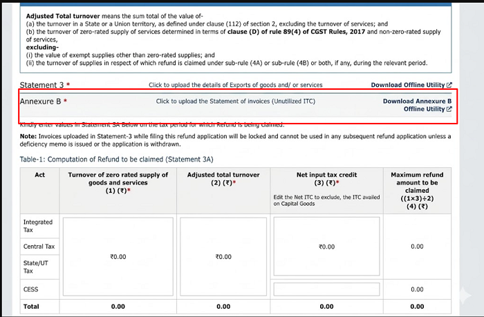 GST Refund Filing Gets Stricter: Annexure-B Upload in JSON Format Now Mandatory for Unused ITC Claims
