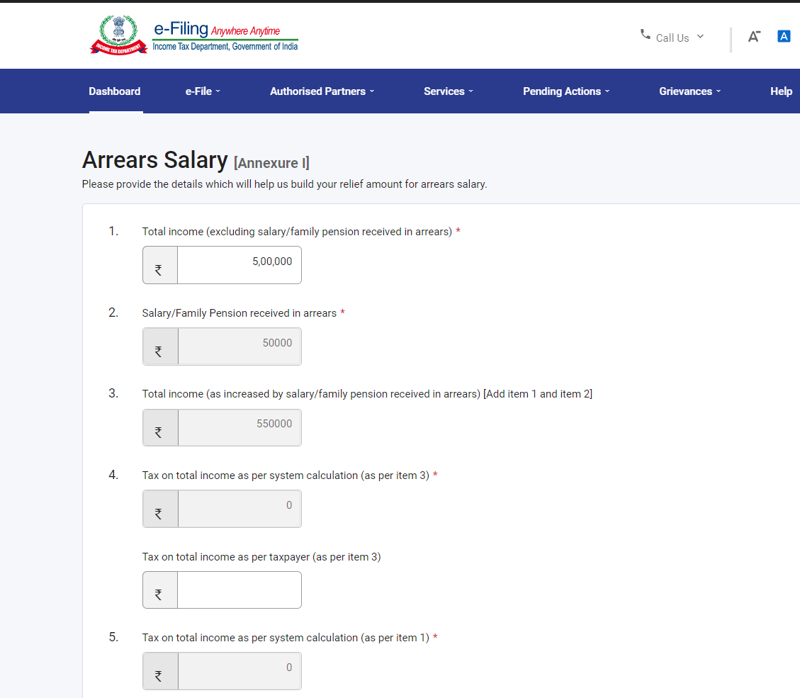 Arrears Salary