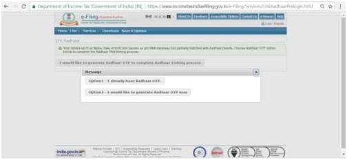 Aadhar PAN link Step 6