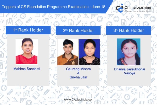 CS Foundation Toppers