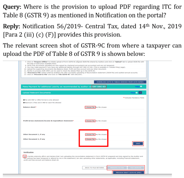 GSTN clarifies queries on GSTR-9 and 9C Filing