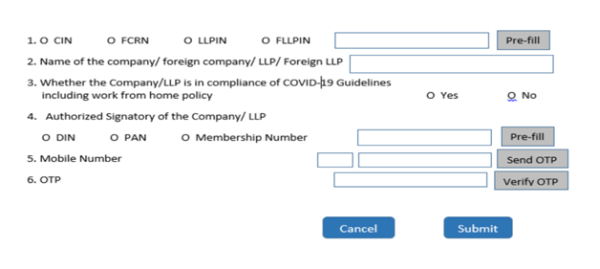 MCA Guidelines to File the MCA E-form