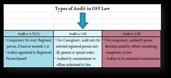 Types of Audit in GST Law