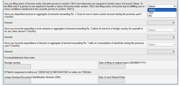 New section in ITR-1