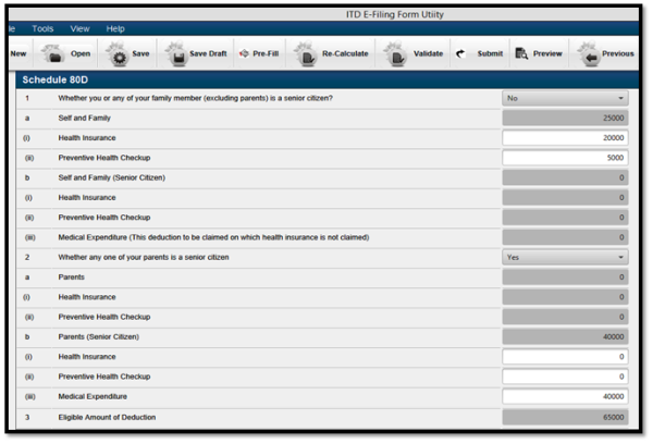 ITD E-filing Form Utility